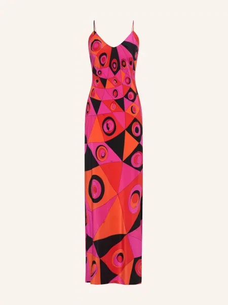 Pucci Sukienka Jedwabna pink czarna