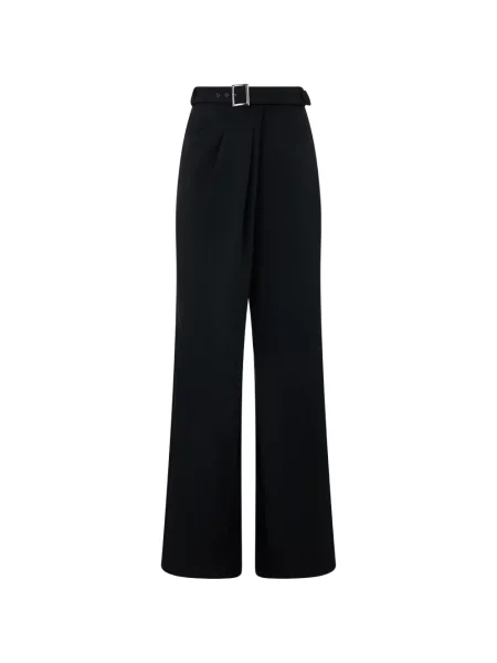 Cu centură pantaloni Alberta Ferretti negru