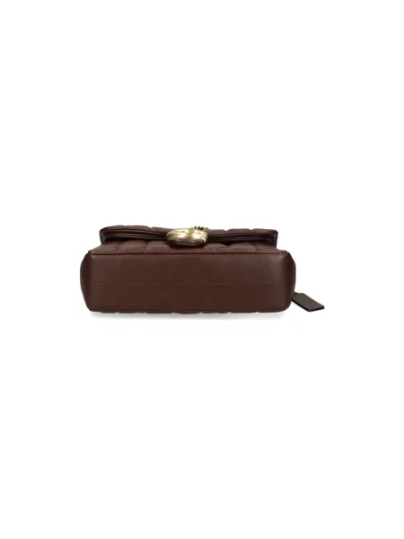 Coach torebka skórzana Tabby Shoulder Bag 26 With Pillow Quilting brązowa