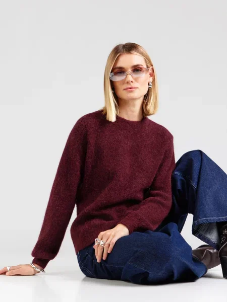 Soft Rebels Sveter SRAllison burgundská