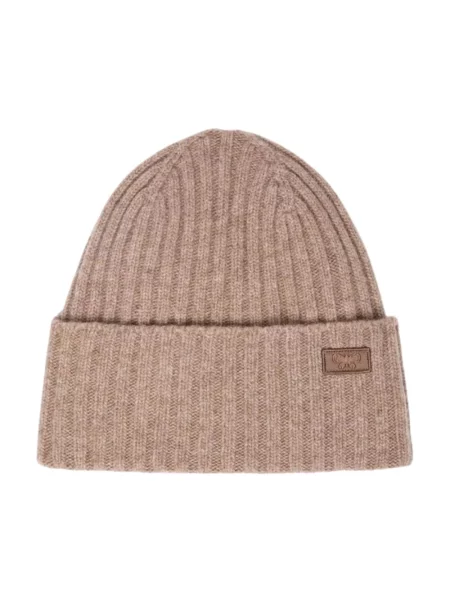 Weekend Max Mara Czapka Ritmo beige brązowa