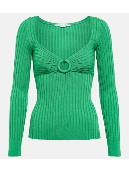 Pulover Stella Mccartney tricotate verde