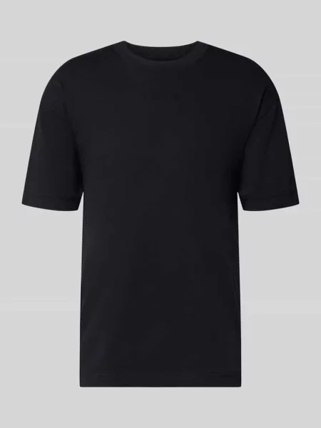 T-shirt o kroju relaxed fit z czystej bawełny Marc O'polo czarna