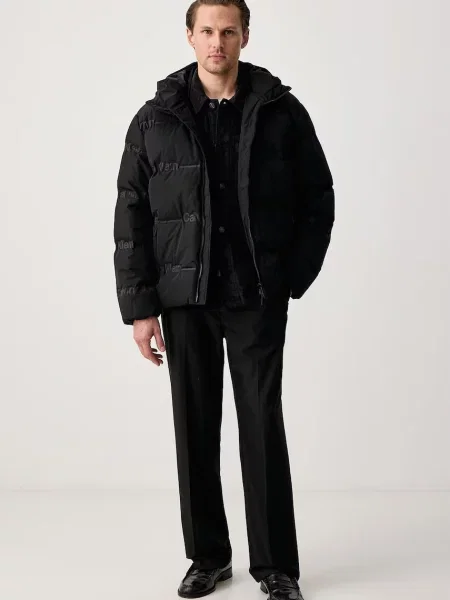 Calvin Klein Jeans cămașă pentru bărbați din catifea reiată negru