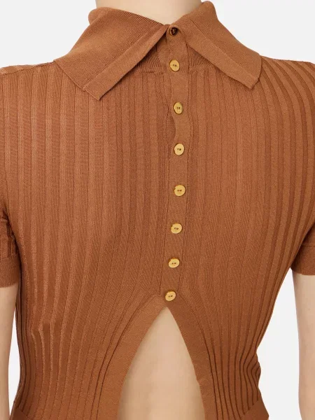 Топ Elisabetta Franchi коричневый