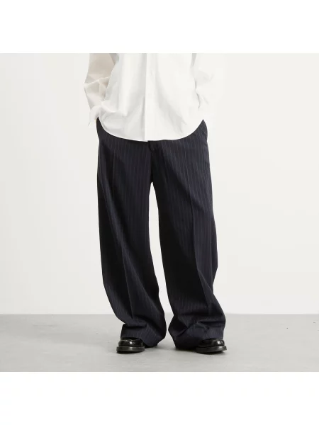 Spodnie Acne Studios granatowe