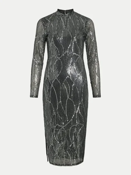 Vila Rochie cocktail Gigi argintiu