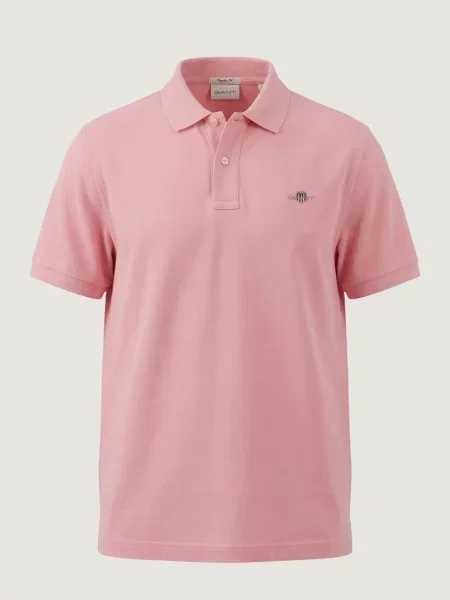 Polo z krótkim rękawem Mężczyzna GANT REG SHIELD SS PIQUE POLO różowa
