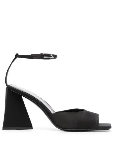 Sandale The Attico din satin negru