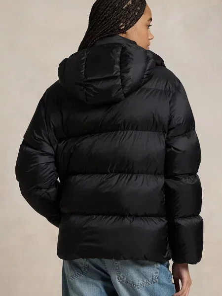 Пухова куртка Polo Ralph Lauren зимова чорний