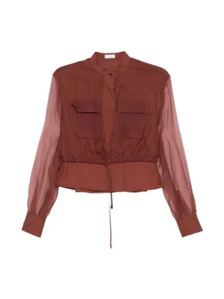 Bluzka Brunello Cucinelli czerwona