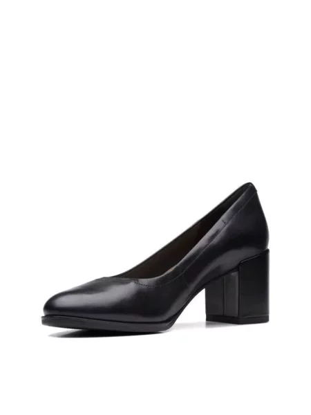 Czółenka Clarks skórzana czarna