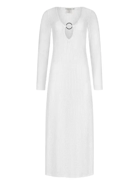 Maksi sukienka maxi Paramidonna garniturowa biała