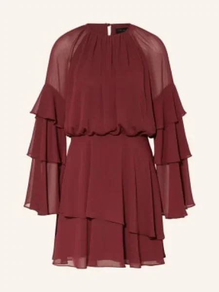 Ted Baker Sukienka Serento Z Falbanami rot
