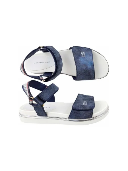 Pantofi Tommy Hilfiger cu velcro albastru
