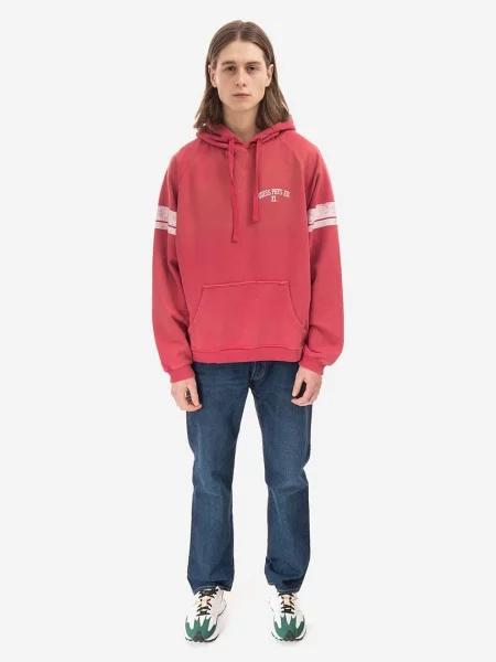 Guess U.S.A. mikina Guess Washed Hoodie růžová