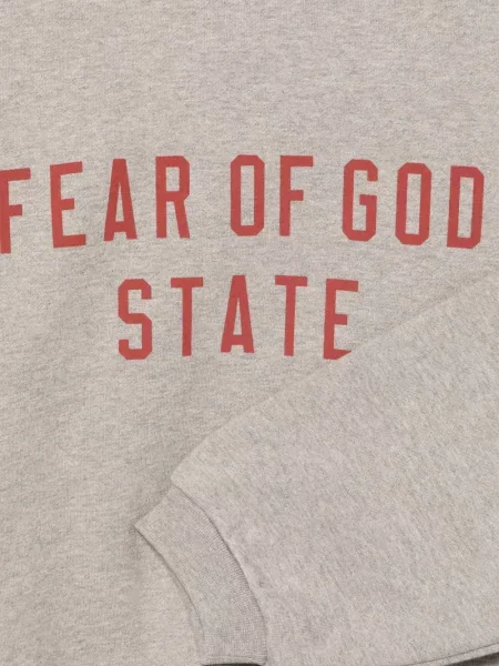 Bluza z kapturem dziecięca Fear Of God Essentials szara
