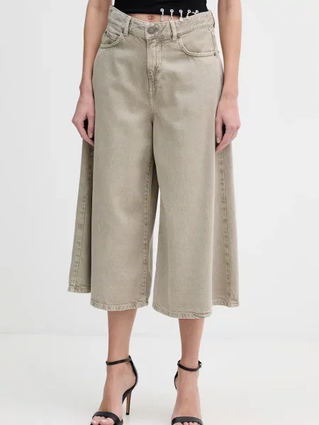 Pinko pantaloni scurți de pentru femei din denim verde