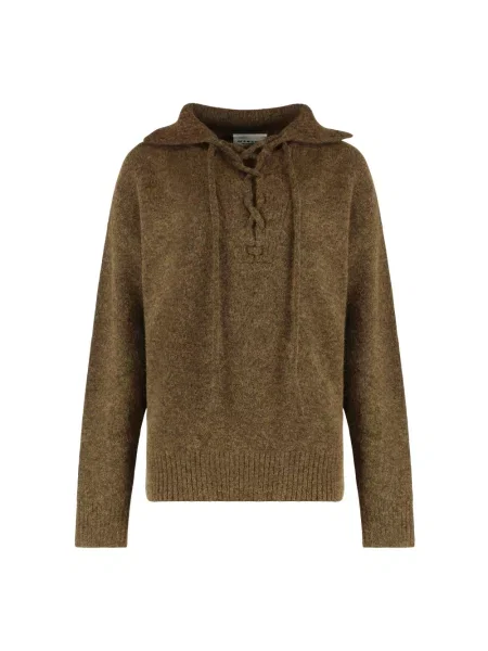 Lniany sweter Marant Etoile zielony