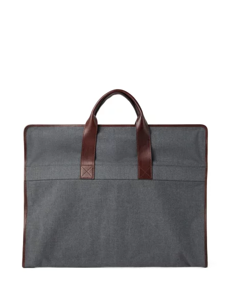 Costum Brunello Cucinelli din piele de costum gri