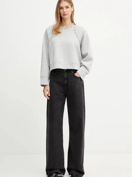 Pinko bluza z aplikacją szary