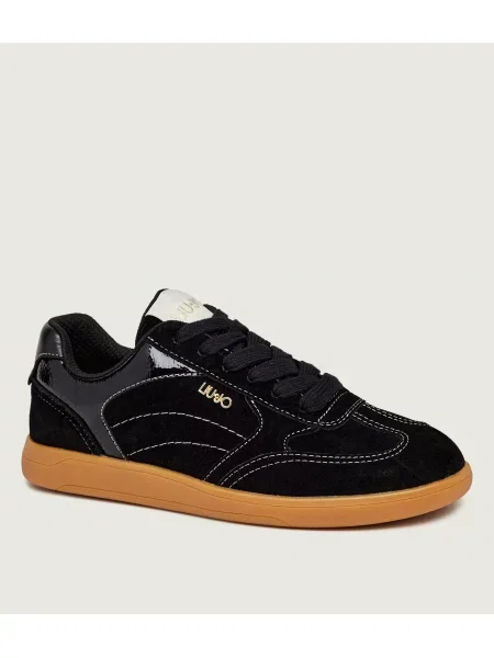 Liu Jo Sneakers Connor 01 | piele întoarsă negru