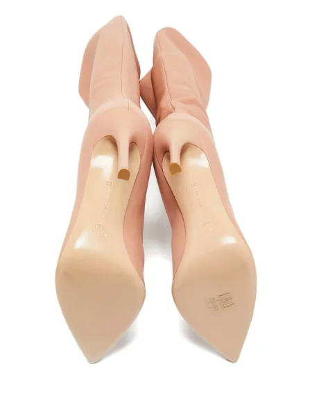 Botine Gianvito Rossi din piele roz