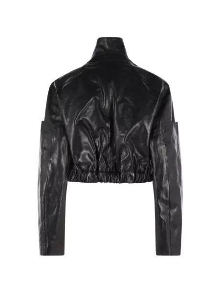 Decupat geanta de piele Rick Owens negru