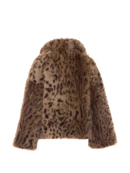 Geacă Bully cu imagine cu model leopard maro