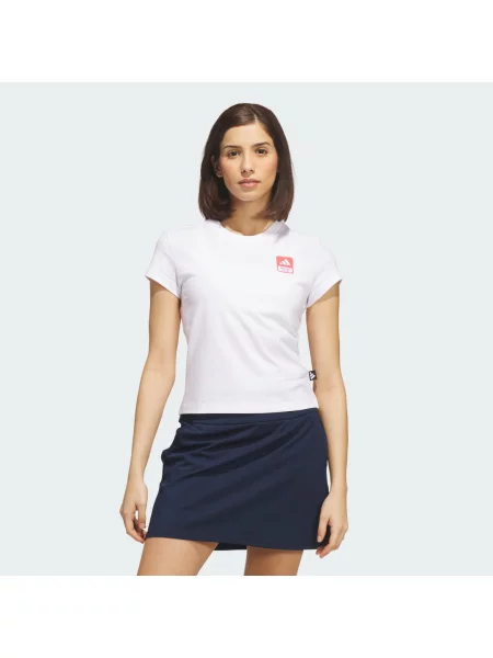Golf tričko Adidas bílé