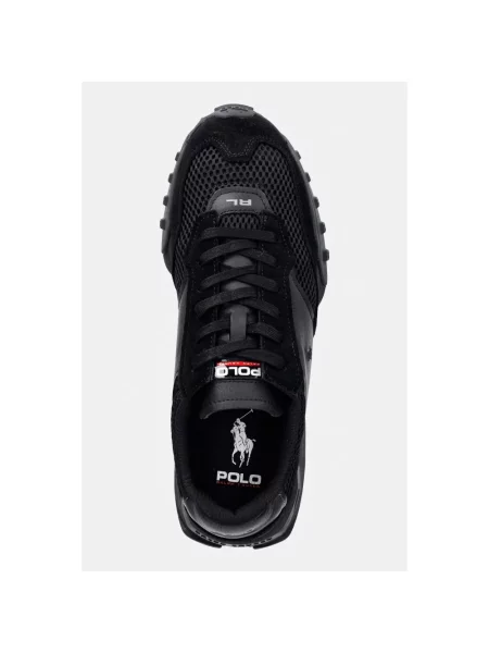 Sneakersy Polo Ralph Lauren skórzane czarne