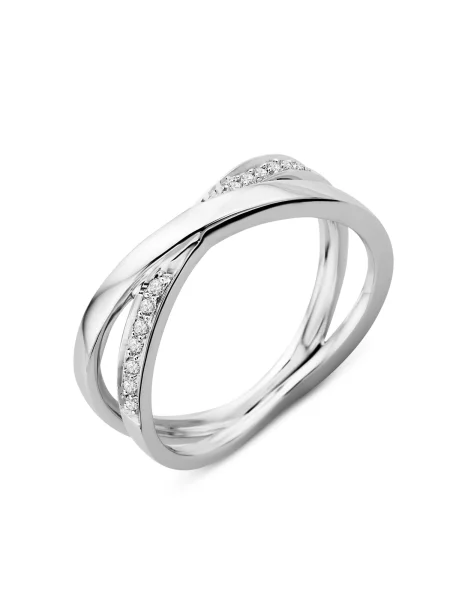 DIAMANT LETERNEL Prsten Ring aus Weißgold stříbrná
