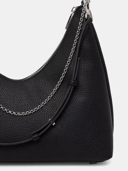Táska Calvin Klein Emblem Hw Pebble Shoulder Bag fekete
