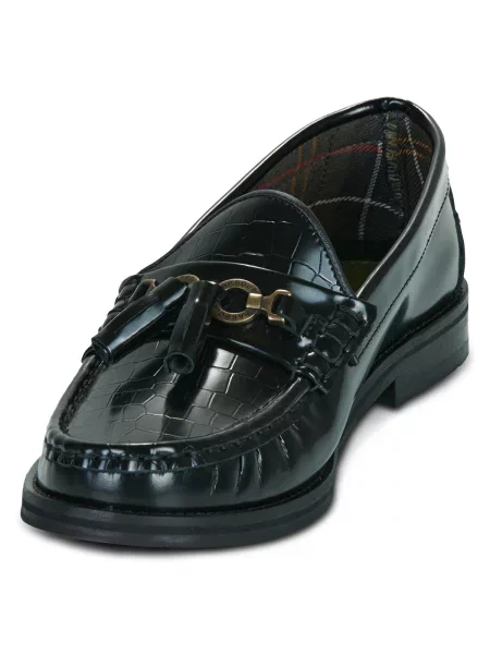 Barbour mocasini de piele Jen negru