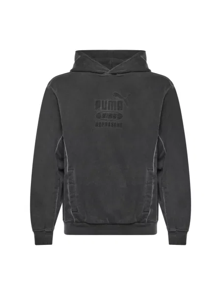 Bluza z kapturem Puma szara