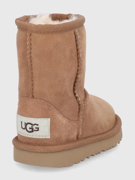 UGG Детски велурени апрески кафяво