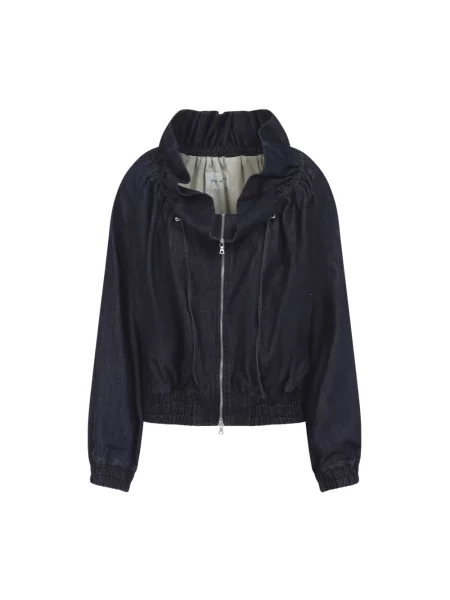 Kurtka Dries Van Noten niebieska