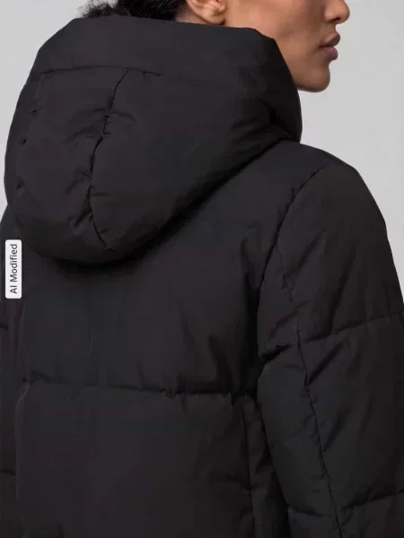 Kurtka pikowana z wysokim kapturem model STELLA' Vero Moda czarna