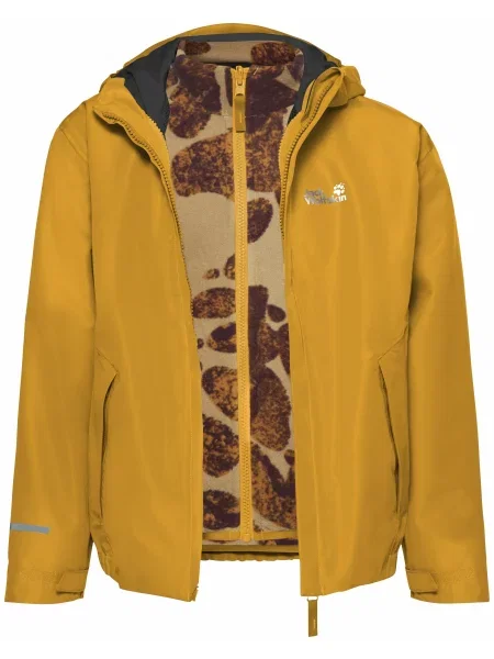 Дитяча Зимова куртка Jack Wolfskin Iceland жовтий