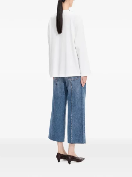Lung tricou Jnby cu imagine alb
