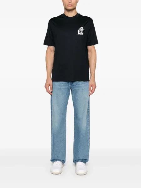 Marškinėliai Emporio Armani mėlyna