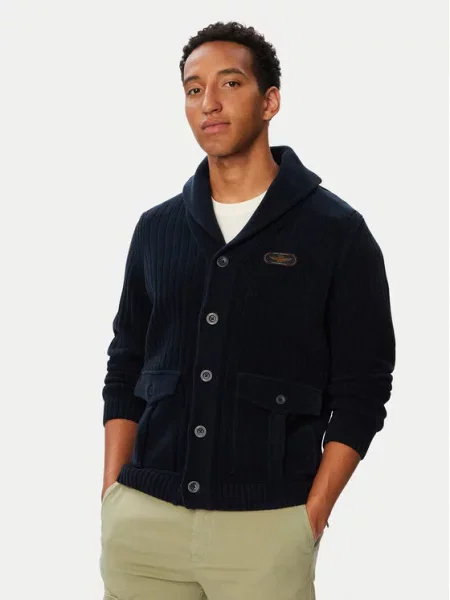 Aeronautica Militare Cardigan Bleumarin