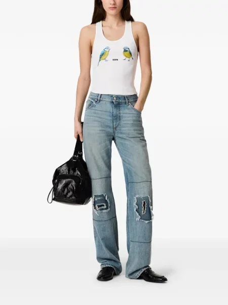 Top Stella Mccartney cu imagine alb