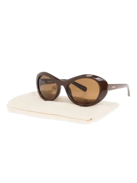 Ochelari de soare Jacquemus cu imagine maro