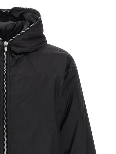 Geacă parka Rick Owens Drkshdw cu glugă negru