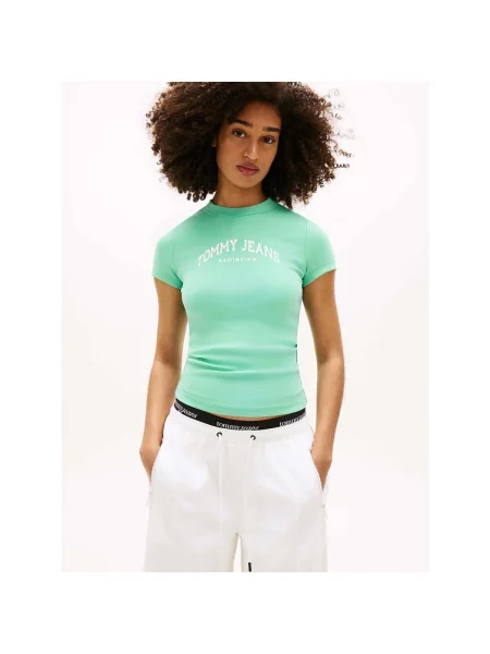 Tommy Jeans T-shirt zelena