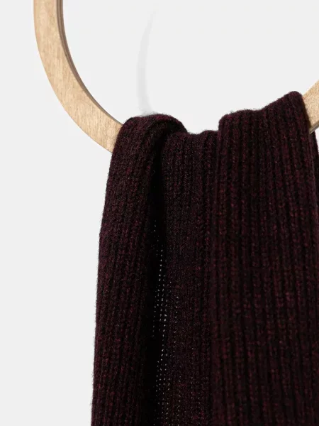 Шарф з шерстю Joop! однотонний бордовий