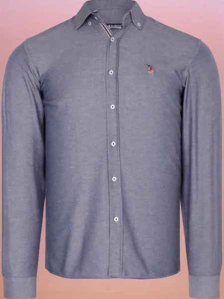 Дънкова риза Dewberry сиво