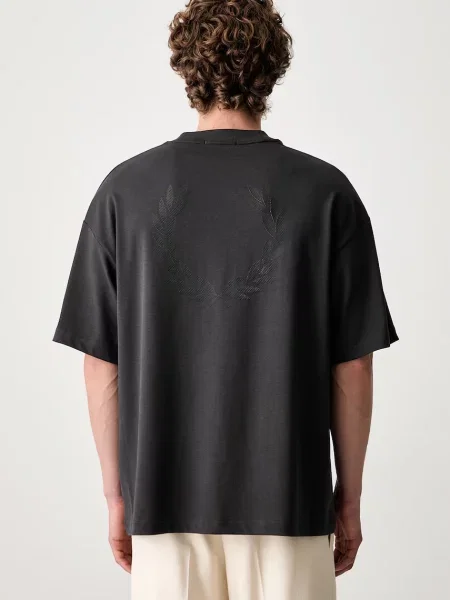 T-shirt Fred Perry Back Print Lrl Wreath T-Shirt Black S szara