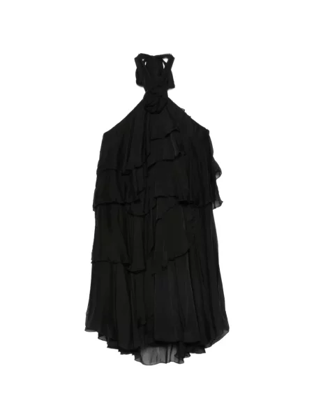 Rochie Dixie cu volane cu gât halter negru